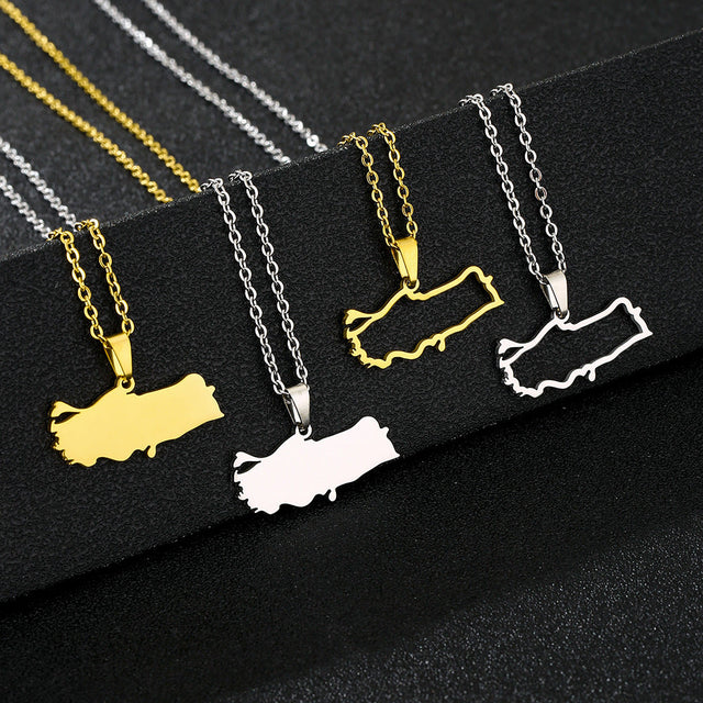 Elegant Geometric Stainless Steel Pendant Necklace for Women with Plated Finish and O-Chain