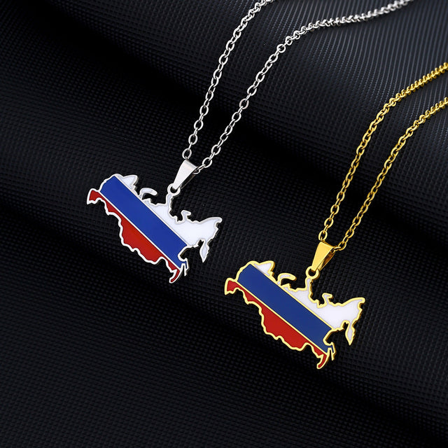 Ethnic Geometric Pendant Necklace in Stainless Steel with Titanium Steel Charm and Electroplated Finish on O-Chain
