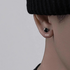 Black Stud Earrings — Style 6442 wholesale jewelry image 2