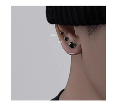 Black Stud Earrings — Style 6442 wholesale jewelry image 3
