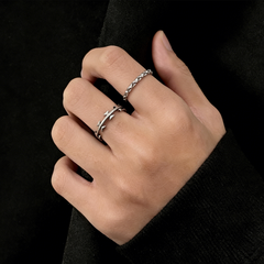 Hammered Texture Band Ring wholesale jewelry image 2