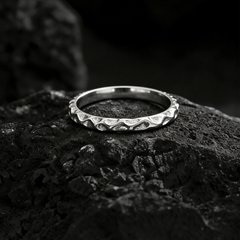 Hammered Texture Band Ring wholesale jewelry image 5