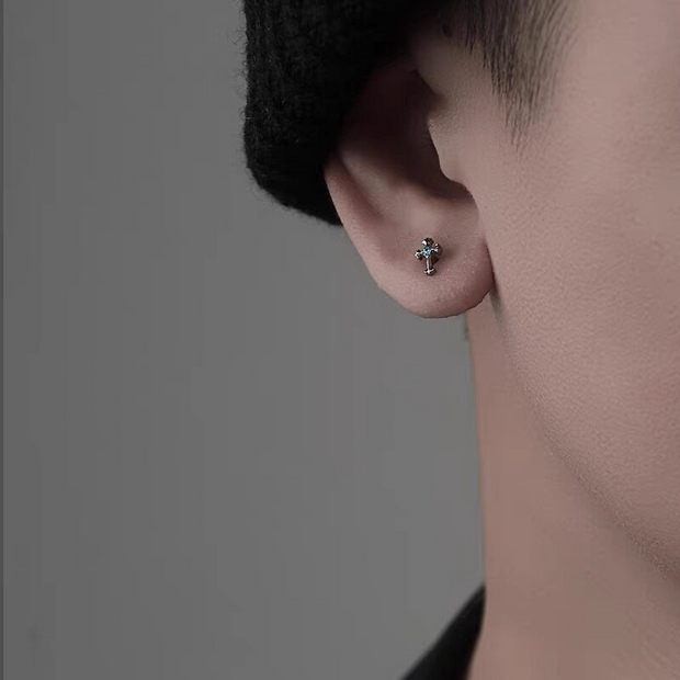 Minimal Cross Stud Earrings wholesale jewelry image 1