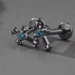Minimal Cross Stud Earrings wholesale jewelry image 2