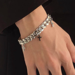 Vintage Cross Cuban Bracelet wholesale jewelry image 4