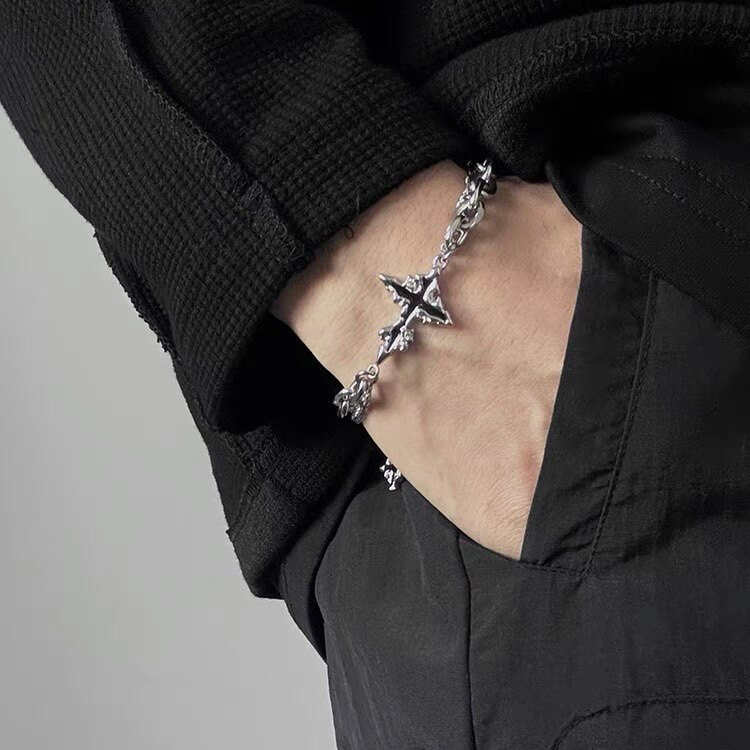 Melted Cross Chain Bracelet wholesale jewelry image 1