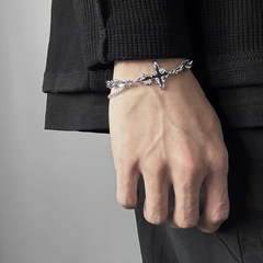 Melted Cross Chain Bracelet wholesale jewelry image 3