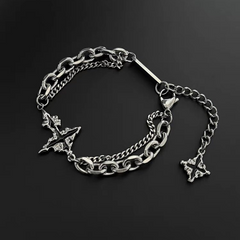 Melted Cross Chain Bracelet wholesale jewelry image 4