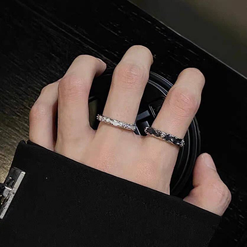 Black Zircon Open Ring wholesale jewelry image 1