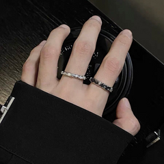 Black Zircon Open Ring wholesale jewelry image 4