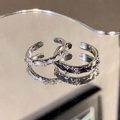 Black Zircon Open Ring wholesale jewelry image 5