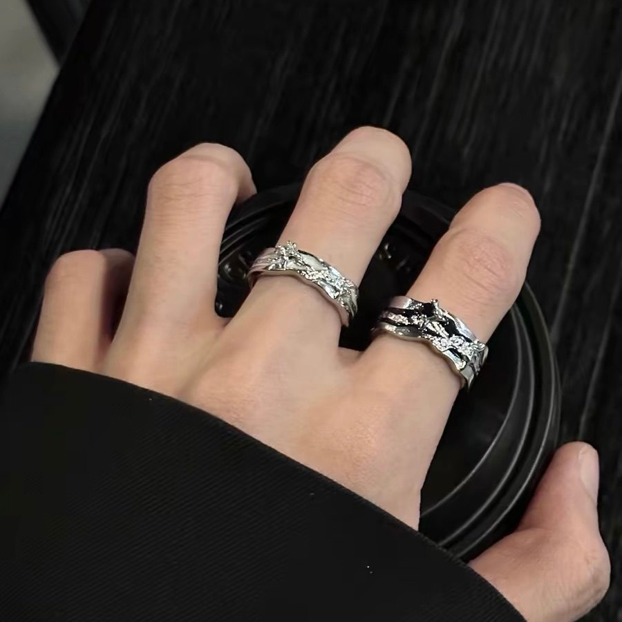 Black Punk Open Ring wholesale jewelry image 1
