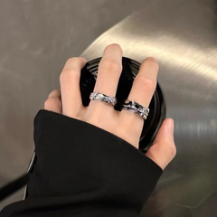 Black Punk Open Ring wholesale jewelry image 4
