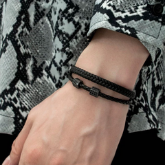 Black Braided Bracelet wholesale jewelry image 1