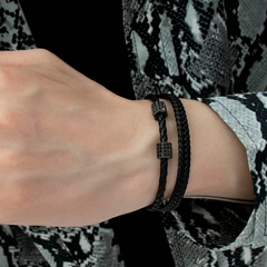 Black Braided Bracelet wholesale jewelry image 2