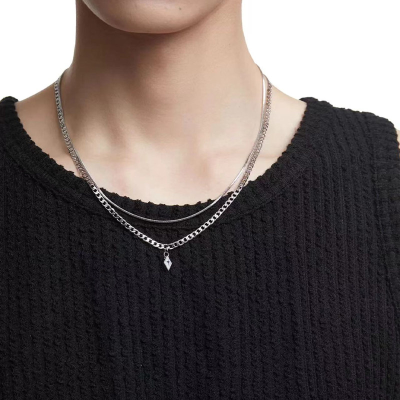 Minimal Layered Necklace — Style 2338 wholesale jewelry image 1