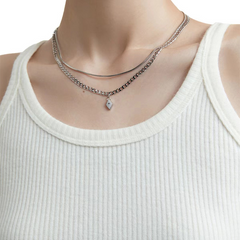 Minimal Layered Necklace — Style 2338 wholesale jewelry image 2