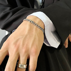Minimal Cuban Bracelet — Style 5296 wholesale jewelry image 2