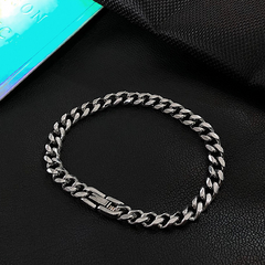 Minimal Cuban Bracelet — Style 5296 wholesale jewelry image 4