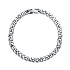 Minimal Cuban Bracelet — Style 5296 wholesale jewelry image 5