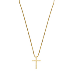Gold Tone Cross Short Necklace — Style 2023 wholesale jewelry image 5