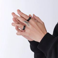 Black Minimal Band Ring wholesale jewelry image 5
