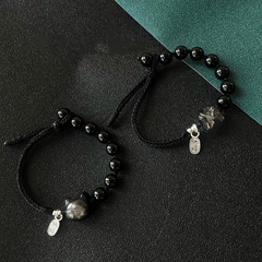 Black Obsidian Beaded Bracelet wholesale jewelry image 3