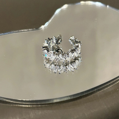 Minimal Zircon Open Ring wholesale jewelry image 5