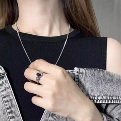 Black Textured Open Ring wholesale jewelry image 5
