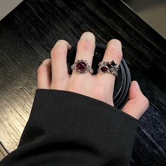 Black Punk Open Ring — Style 8223 wholesale jewelry image 1