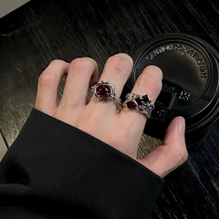 Black Punk Open Ring — Style 8223 wholesale jewelry image 3