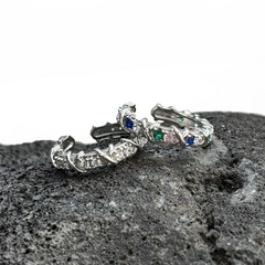 Two-Tone Minimal Zircon Open Ring wholesale jewelry image 5
