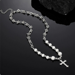 Cross Beaded Necklace wholesale jewelry image 4