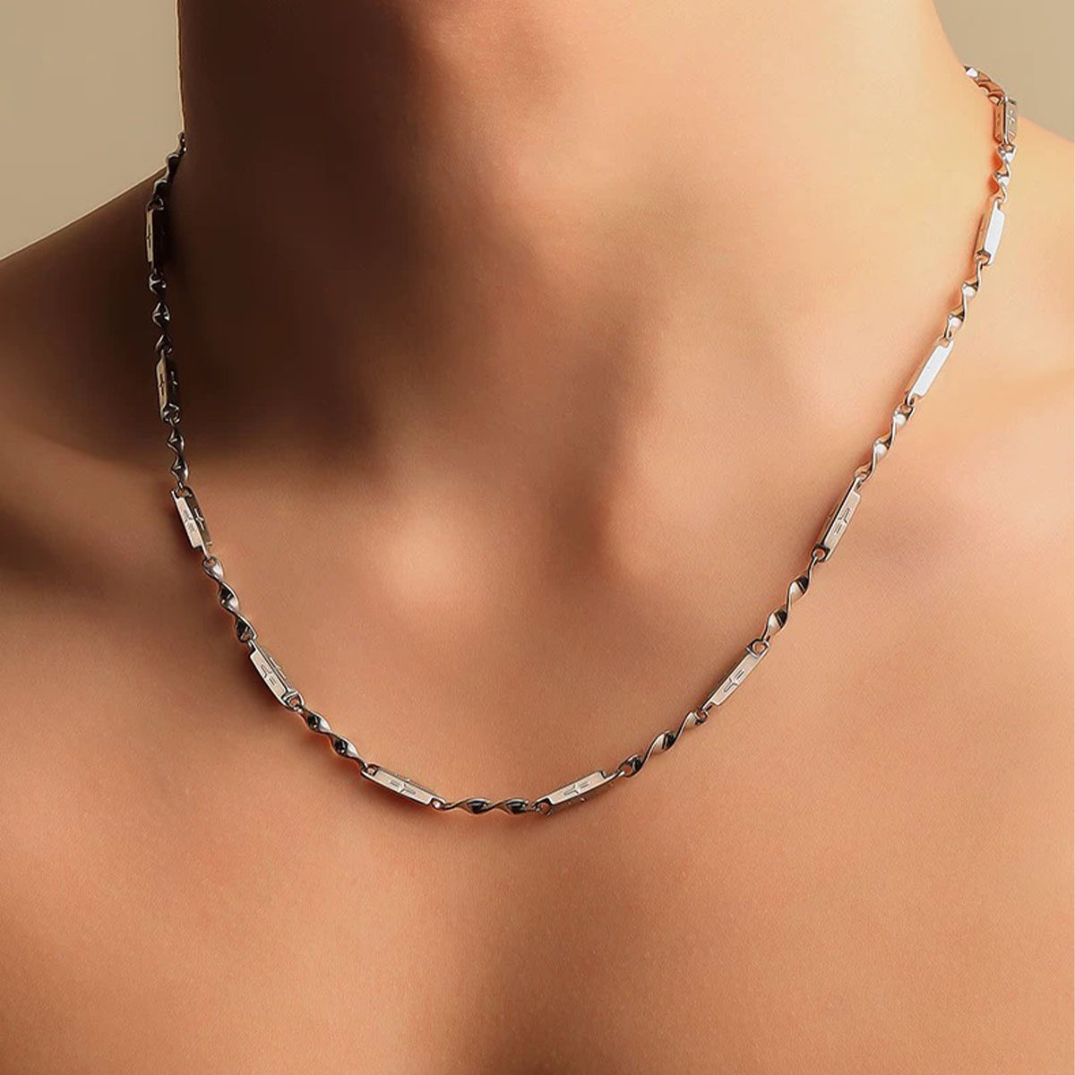 Mobius Link Chain Necklace wholesale jewelry image 1