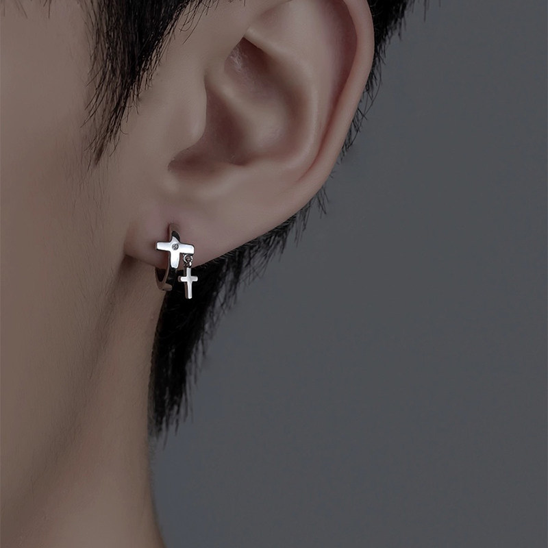 Cross Hoop Earrings wholesale jewelry image 1