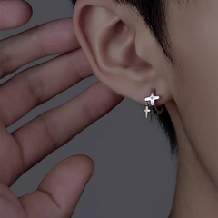 Cross Hoop Earrings wholesale jewelry image 2