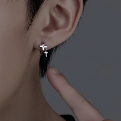 Cross Hoop Earrings wholesale jewelry image 3