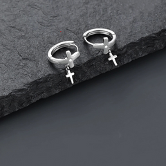 Cross Hoop Earrings wholesale jewelry image 4