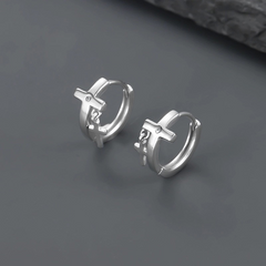 Cross Hoop Earrings wholesale jewelry image 5