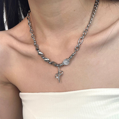Zircon Short Necklace — Style 7512 wholesale jewelry image 2