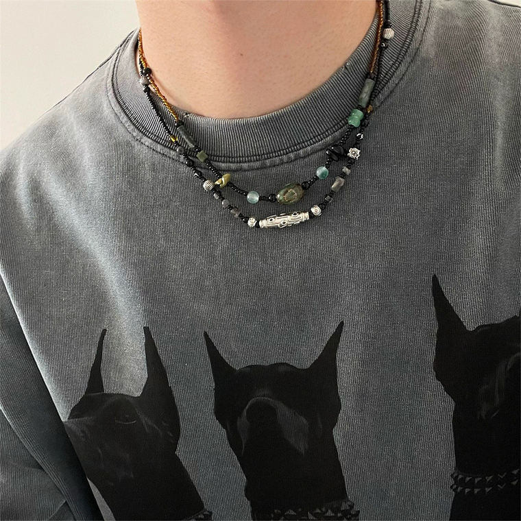 Minimal Beaded Necklace wholesale jewelry image 1