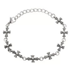 Punk Cross Chain Bracelet wholesale jewelry image 5