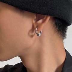 Black Minimal Zircon Clip-On Earrings wholesale jewelry image 1