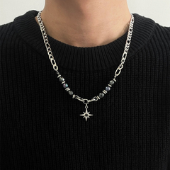 Black Obsidian Beaded Necklace — Style 5193 wholesale jewelry image 2