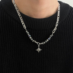 Black Obsidian Beaded Necklace — Style 5193 wholesale jewelry image 3
