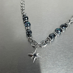 Black Obsidian Beaded Necklace — Style 5193 wholesale jewelry image 5