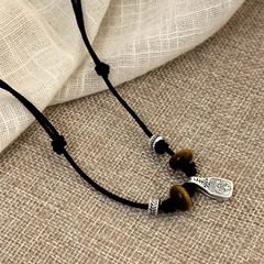 Tiger Eye Beaded Necklace wholesale jewelry image 3