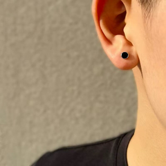 Black Minimal Stud Earrings wholesale jewelry image 2