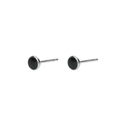 Black Minimal Stud Earrings wholesale jewelry image 5
