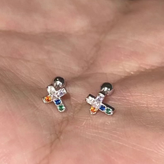 Cross Stud Earrings wholesale jewelry image 4